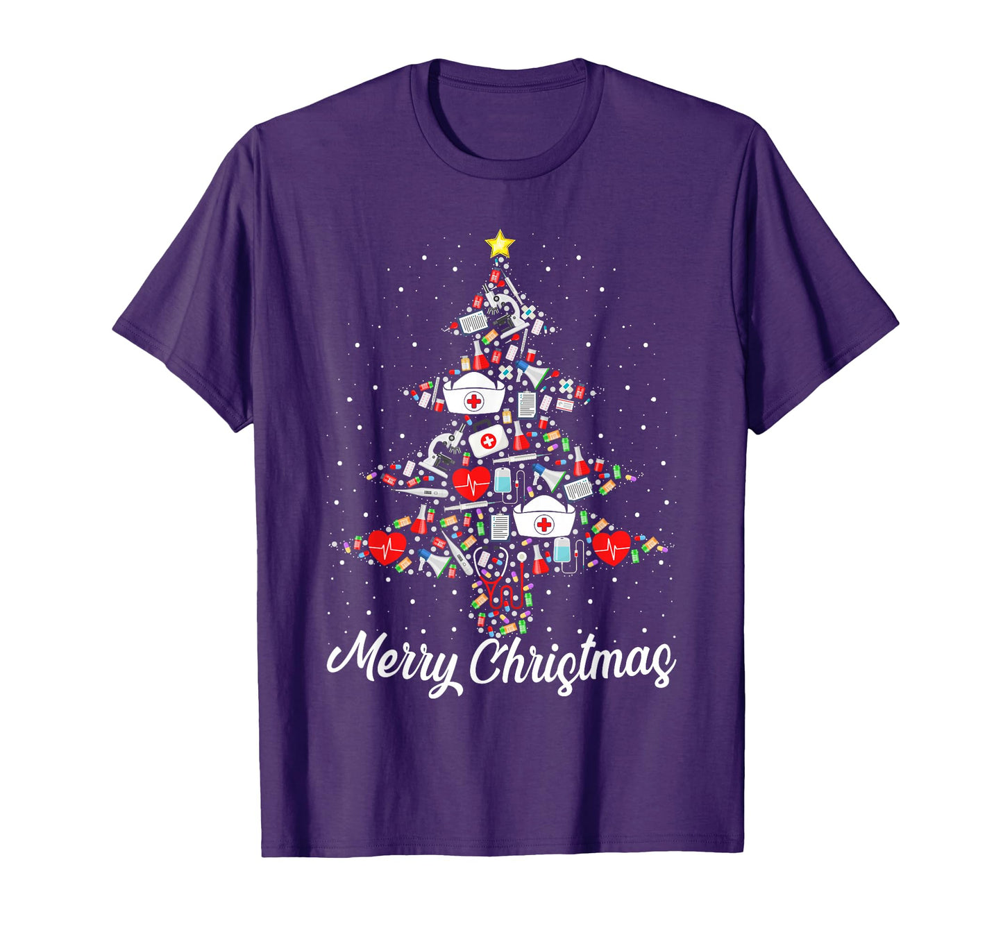 Nurse Medical Tools Christmas Tree Pajamas Nursing Xmas T-Shirt
