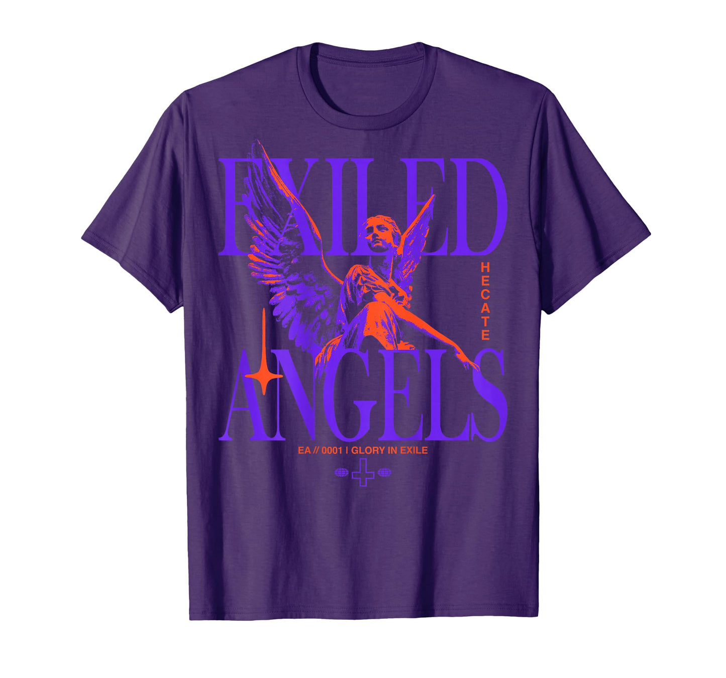 Angel Vintage Streetwear Urban Hip Hop Y2K Back Print T-Shirt