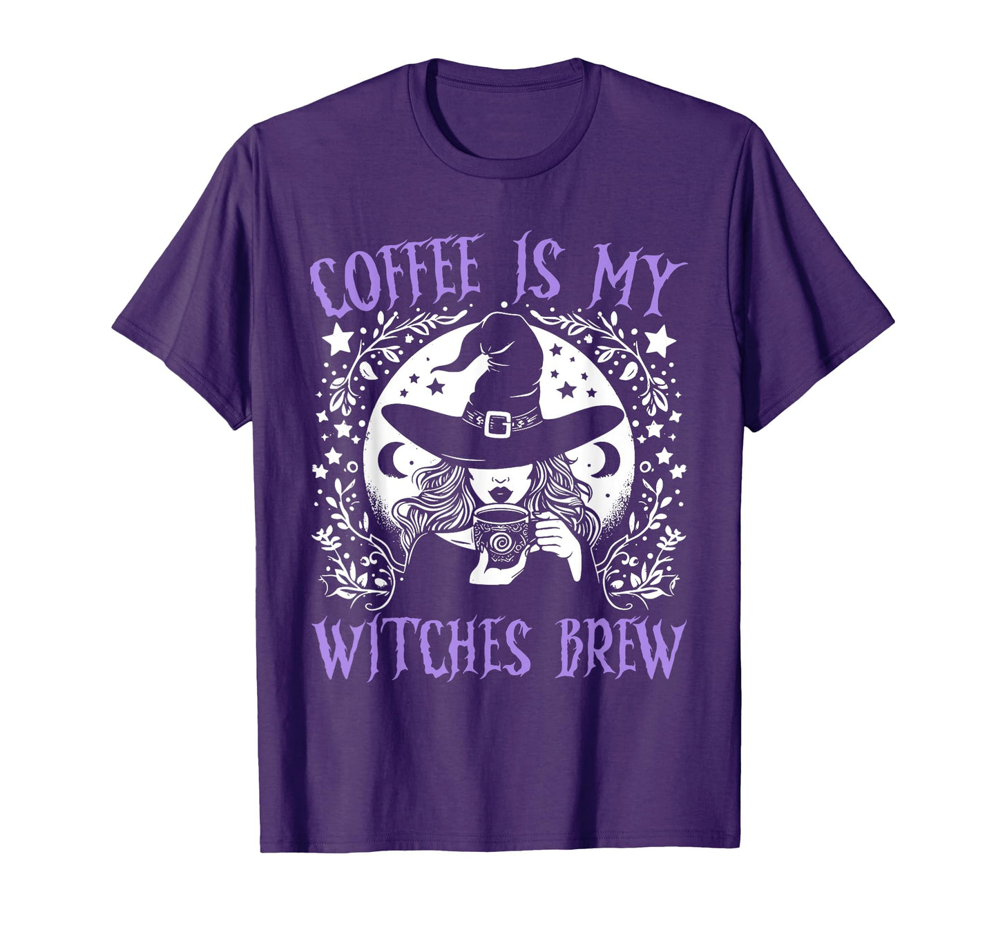 Coffee Is My Witches Brew Retro Halloween Witch Brew T-Shirt