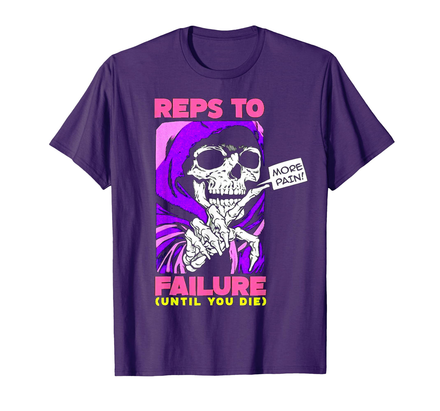 Funny Reps To Failure Weightlifting Bodybuilding Fitness Gym T-Shirt