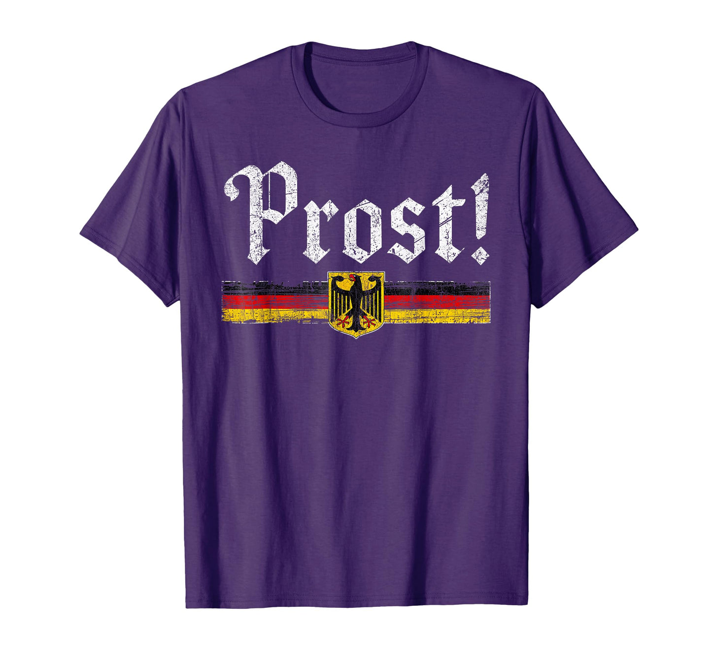 Oktoberfest Drinking Men Women Vintage German Flag Prost T-Shirt