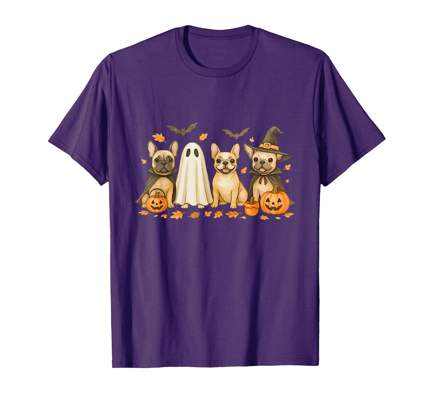 French Bulldog Halloween Fall Bulldog Witch Bulldog Dog Mom T-Shirt