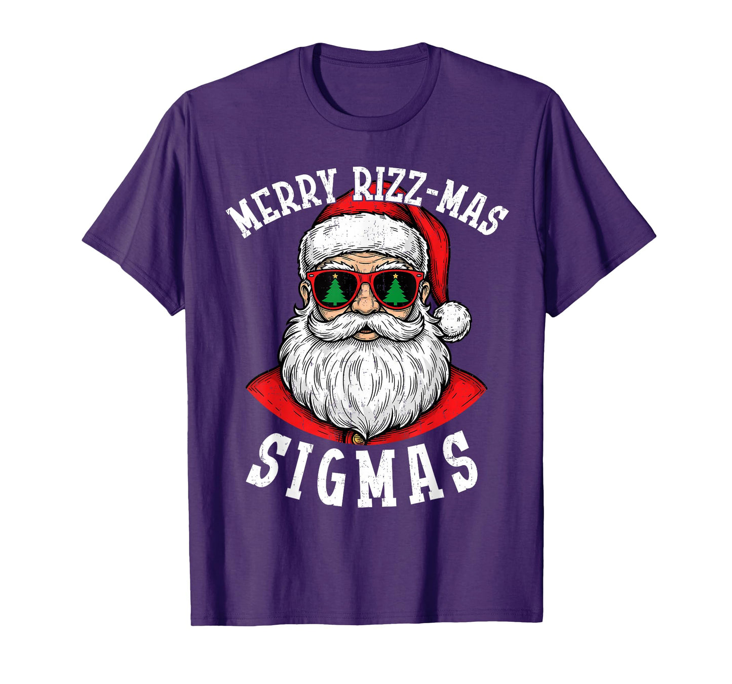 Merry Rizzmas Sigmas Funny Christmas Shirt for Boys Men T-Shirt