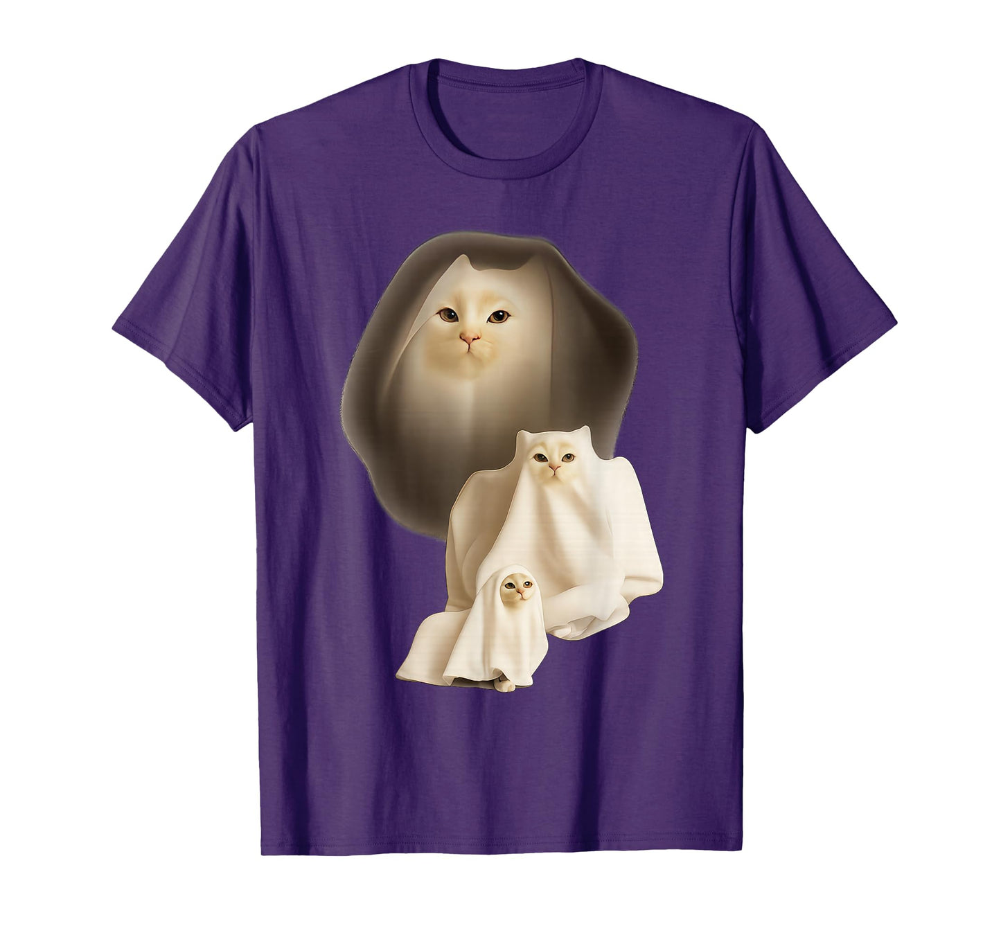 Cute Funny Wizard Cat Ghost Weird Kitten Cat Meme Halloween T-Shirt