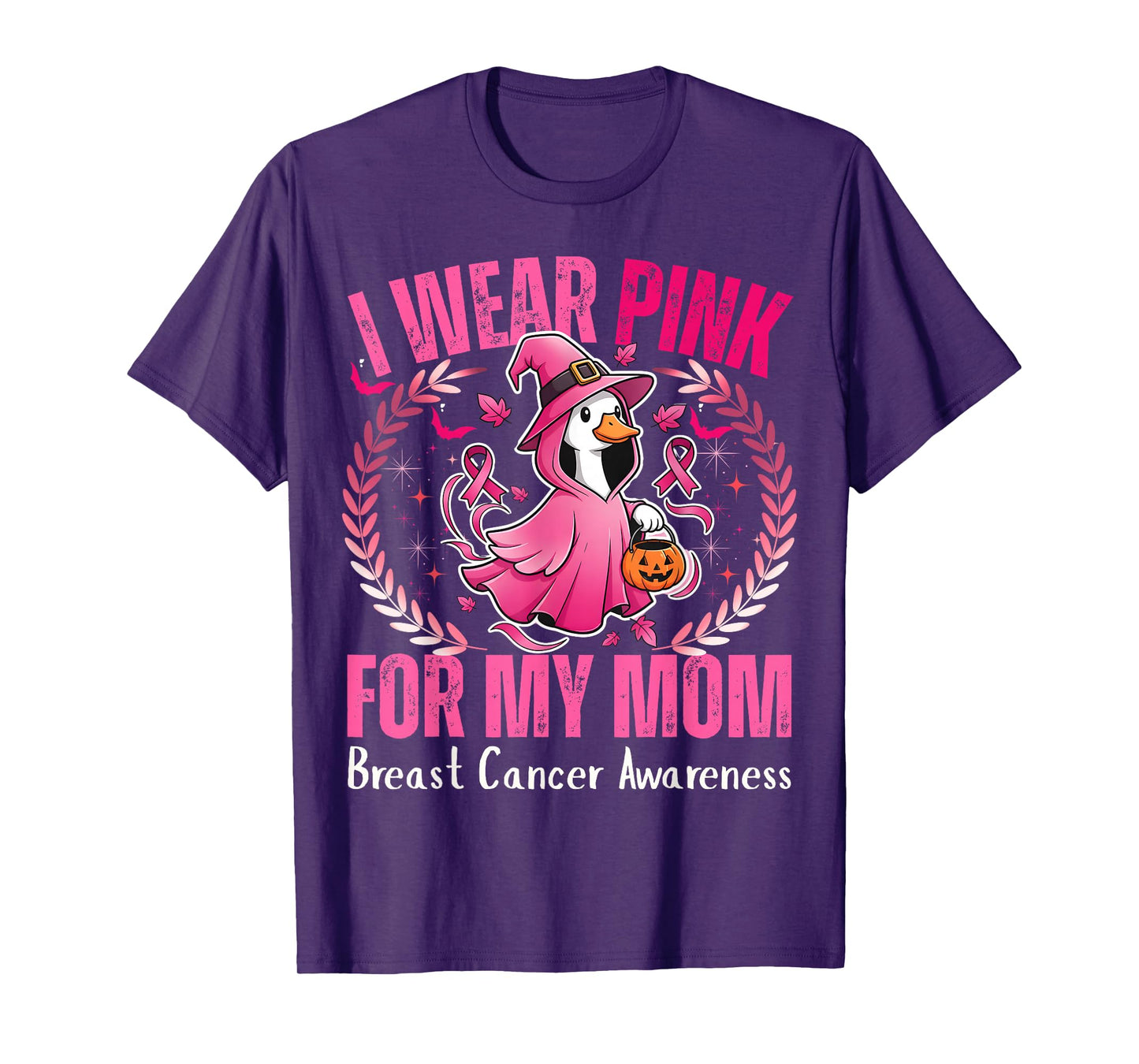 I Wear Pink for My Mom Breast Cancer Awareness tee Kid Women T-Shirt
