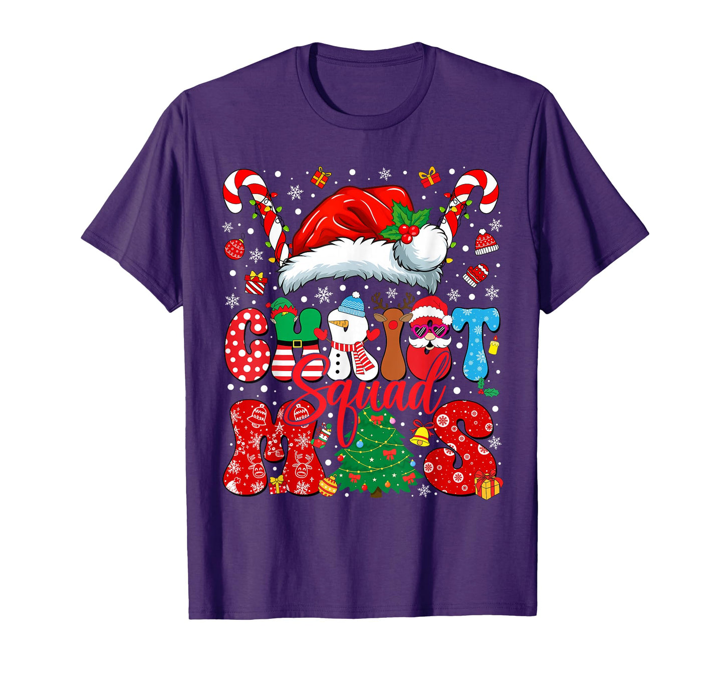 Christmas Squad Xmas PJ Christmas Pajamas Family Kids Friend T-Shirt