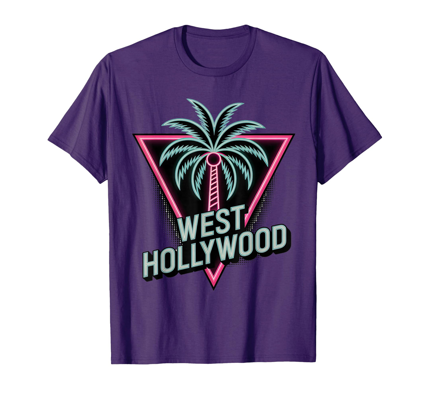 West Hollywood Palm Tree Retro T-Shirt