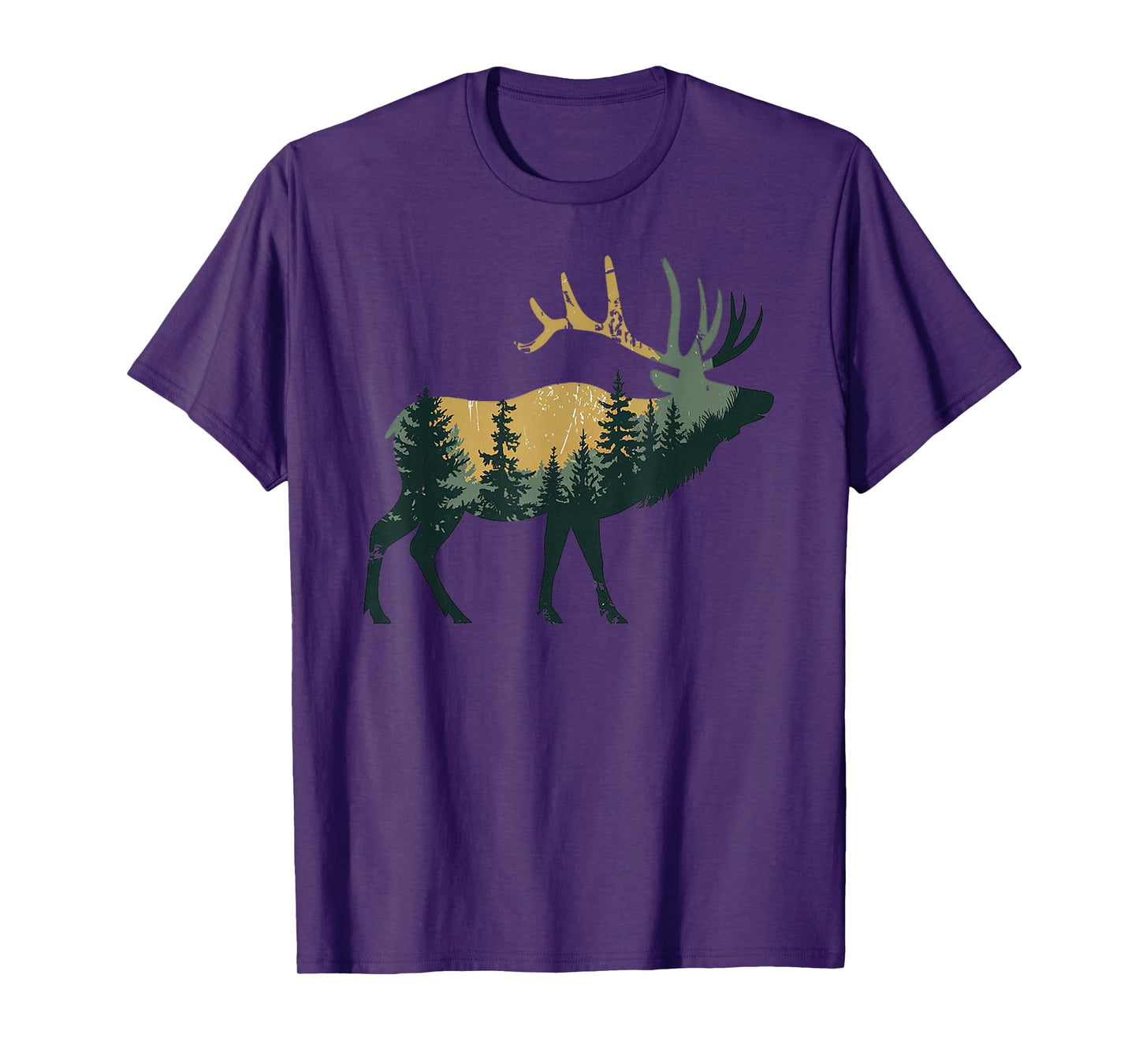 Elk Hunting Hiking Outdoor Camping Forest Men Women Elk T-Shirt
