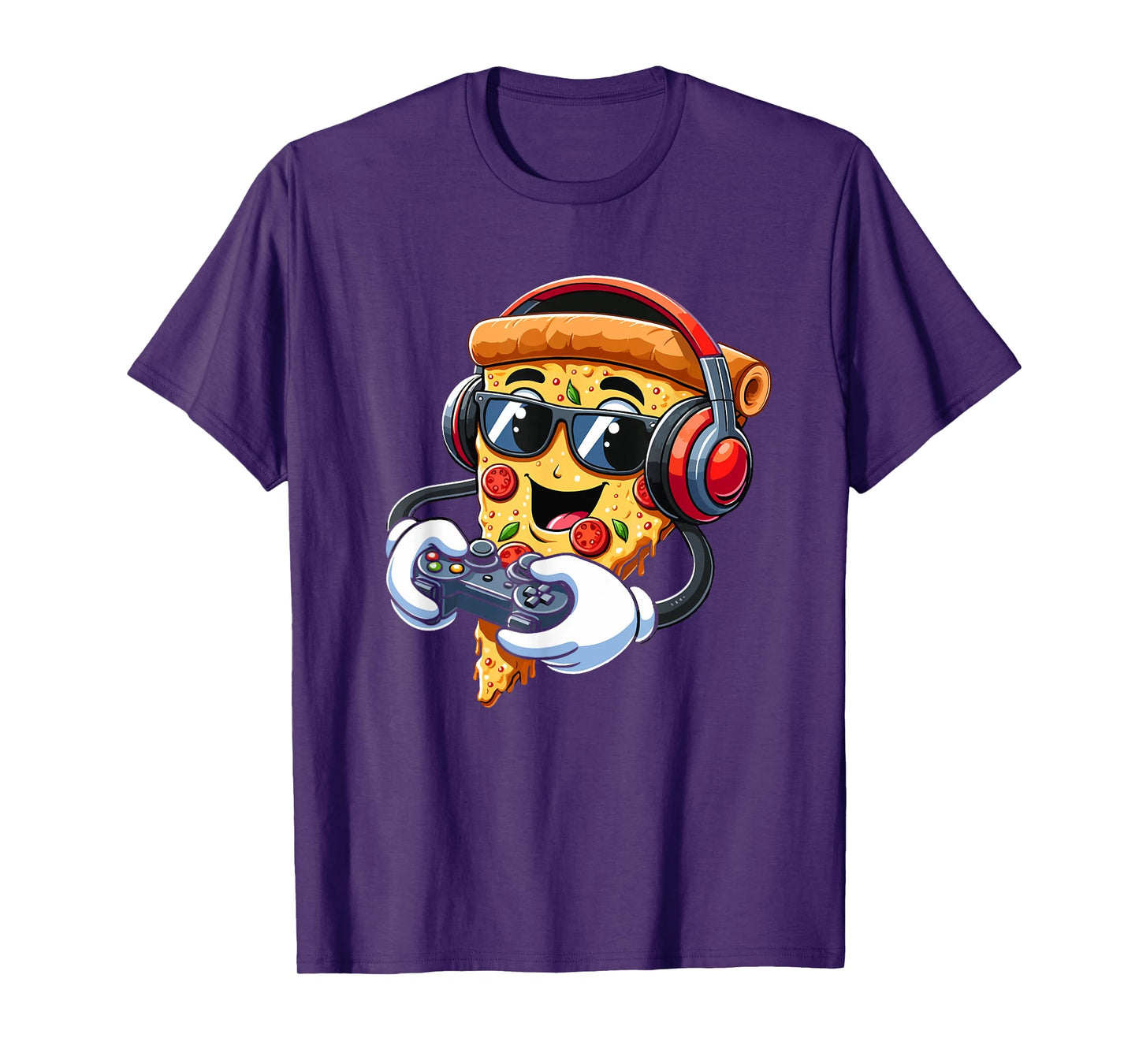 Gamer Pizza Video Gaming Boy Enthusiast Gamer Teen T-Shirt