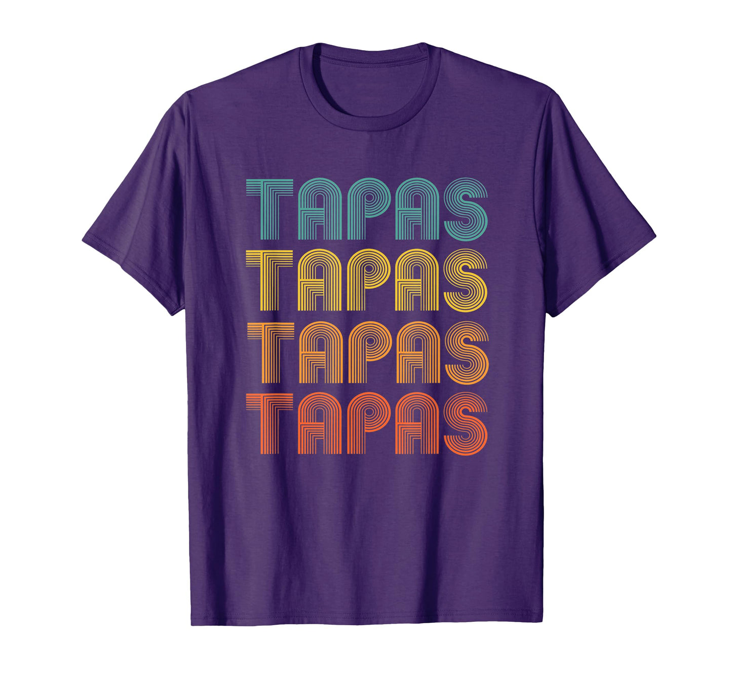 Tapas, word design of Comfort foods, Spanish Cuisine T-Shirt