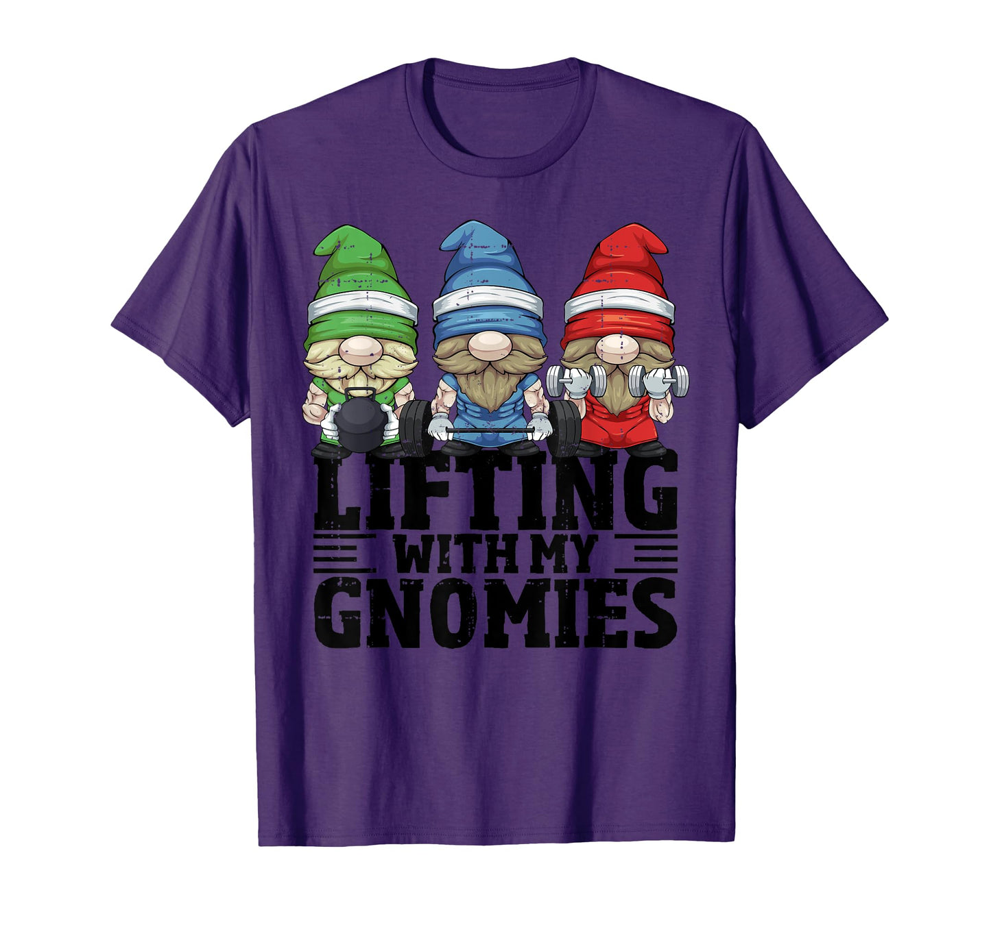 Lifting With My Gnomies For Gym Gnomes T-Shirt