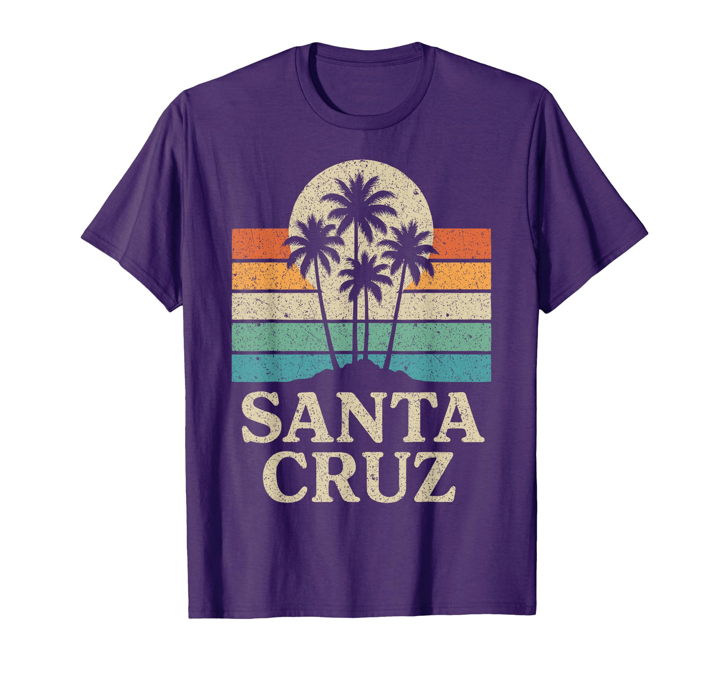 Santa Cruz CA California Retro 70s 80s 90s Surfer T-Shirt