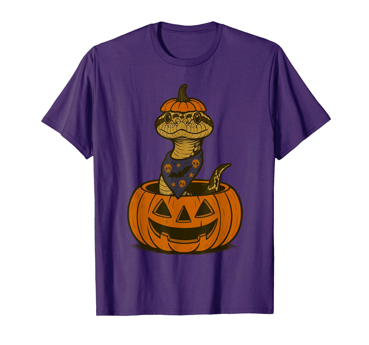 Spooky Hognose Snake Pumpkin Halloween T-Shirt