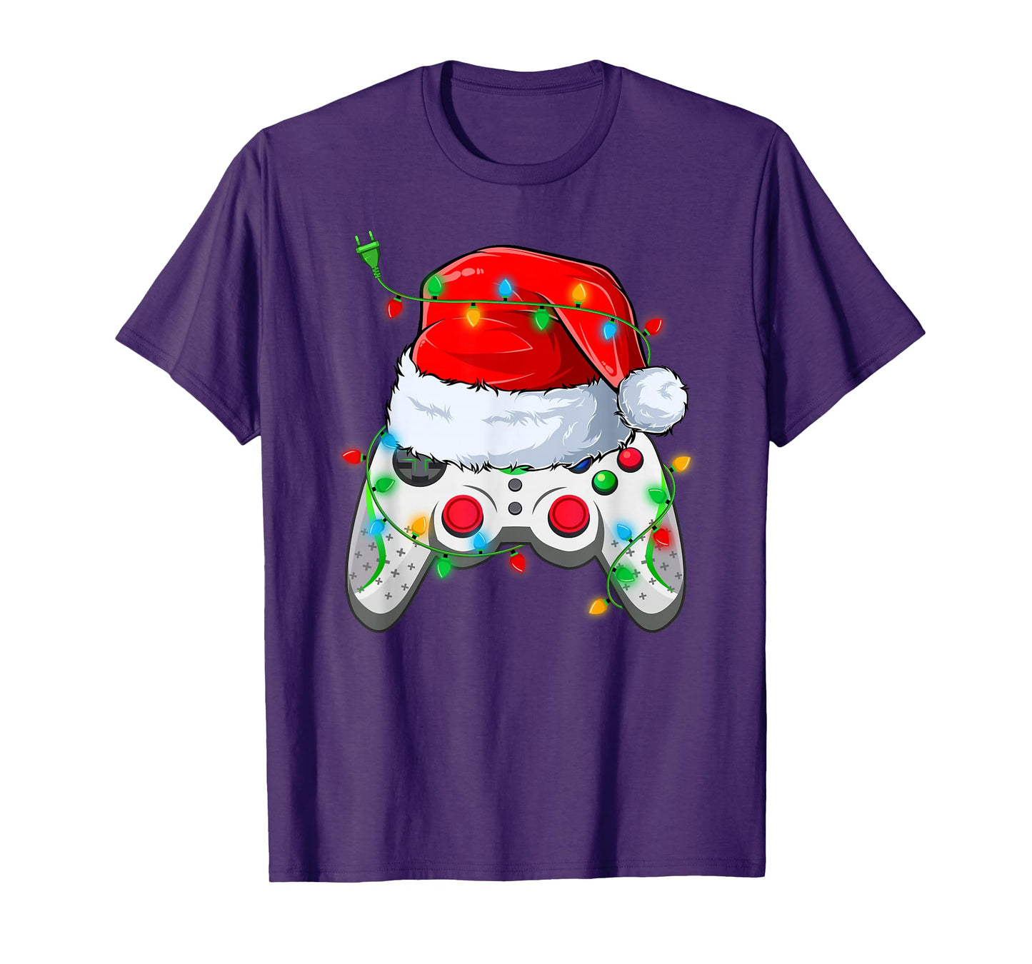 Video Game Controller Christmas Pajamas Santa Gamer Boys T-Shirt