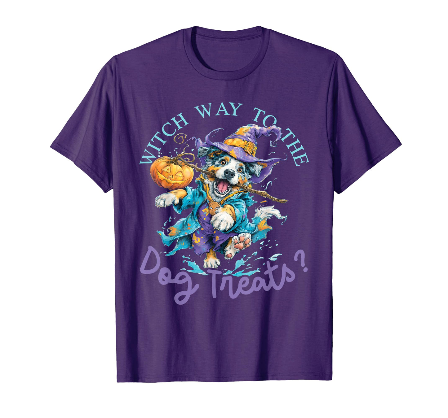 Witch Way to The Dog Treats? - Cute Dog Halloween T-Shirt