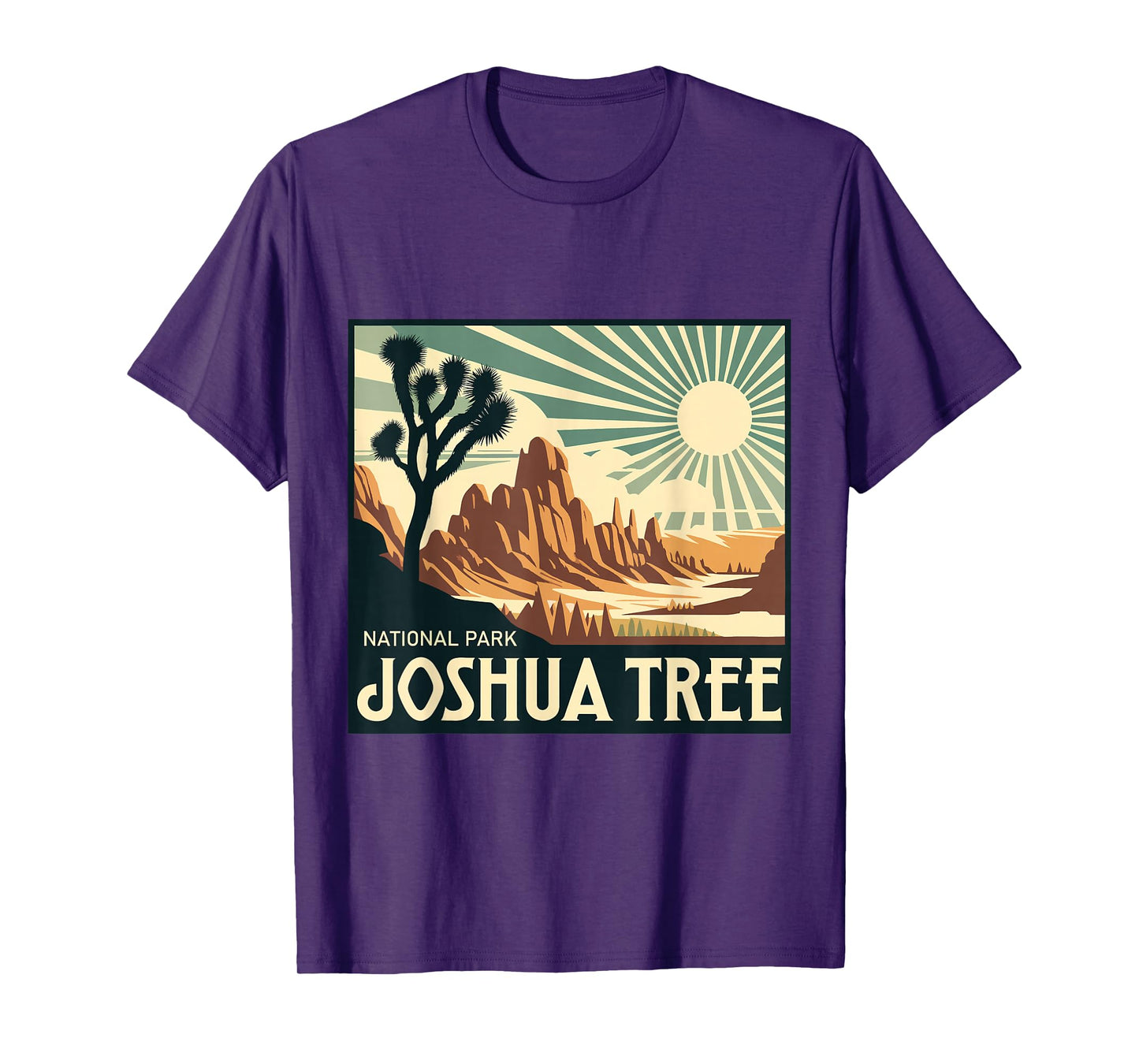 Joshua Tree National Park Vintage Hiking Camping Outdoor T-Shirt