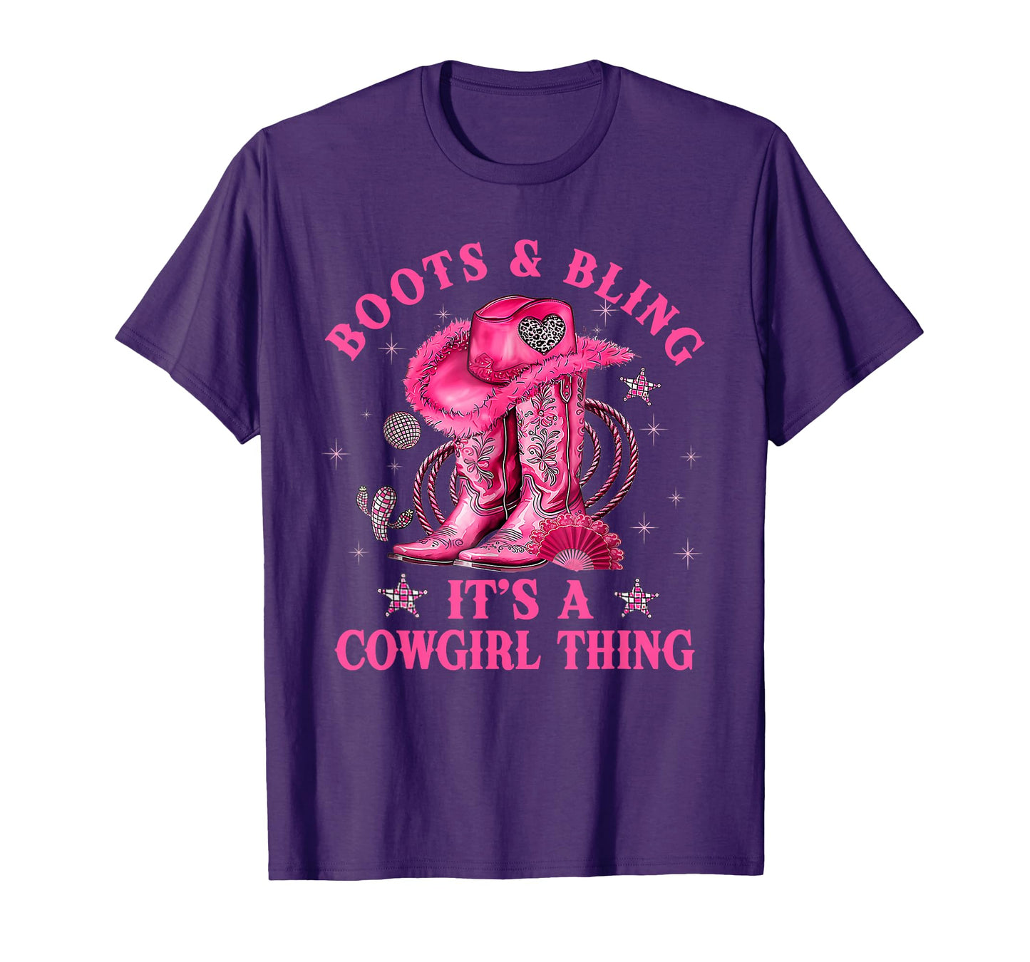 Boots and Bling its a Cowgirl Thing Western Country Girl T-Shirt