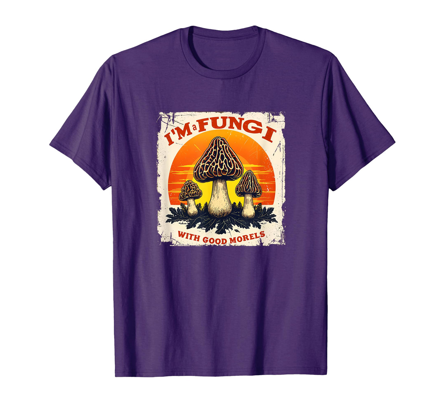 Nostalgic Fungi-Hunter Retro I'm A Fungi Foraging 09WQXA T-Shirt