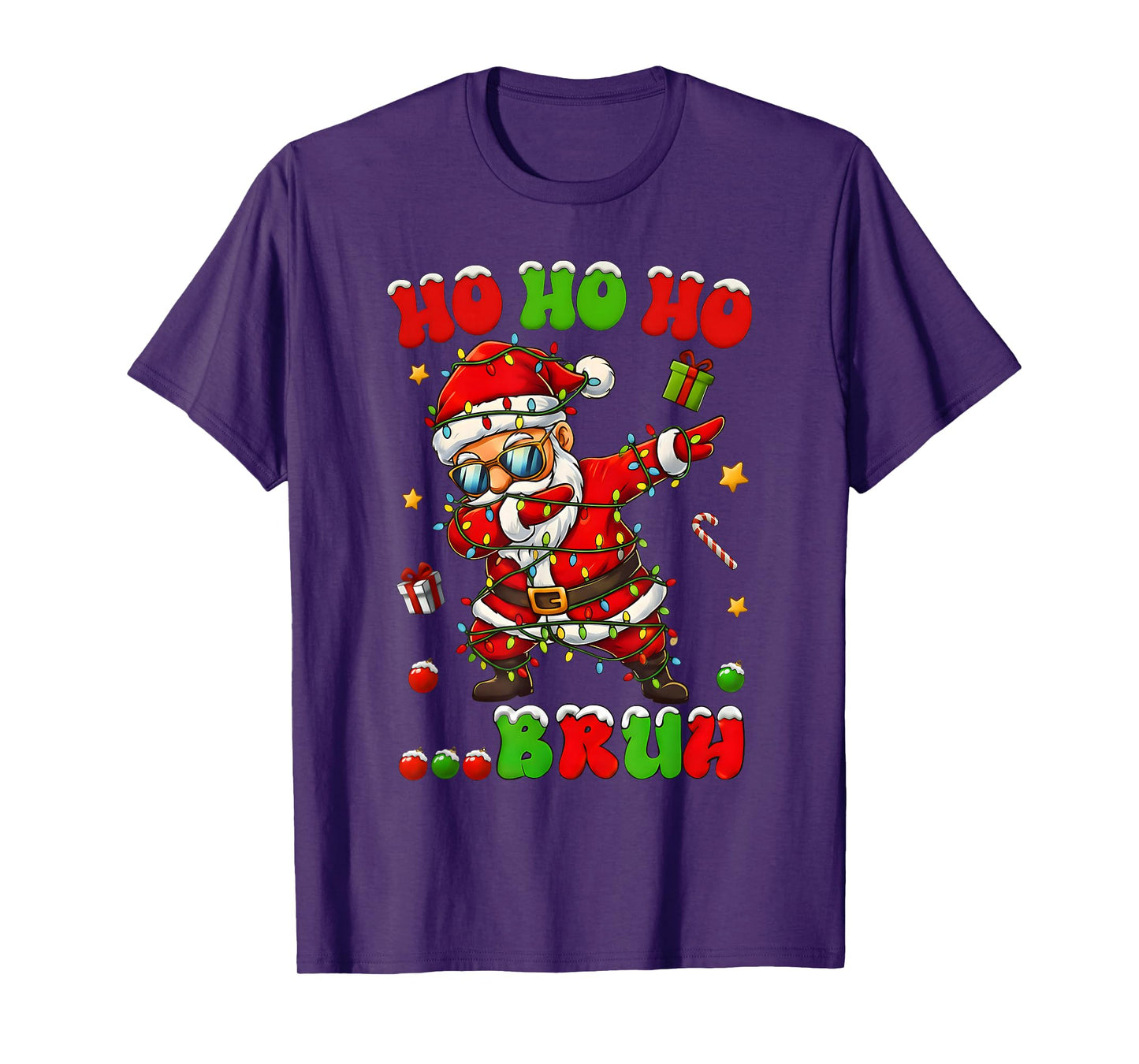 Ho Ho Ho Bruh Dab Santa Christmas Funny Kids Toddler Boys T-Shirt