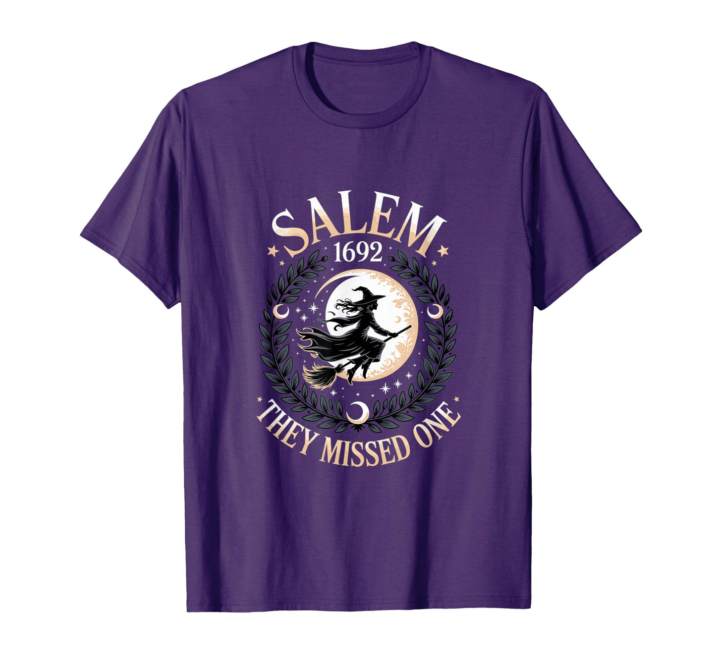 Salem 1692 Halloween They Missed One Witch Witchcraft Magic T-Shirt