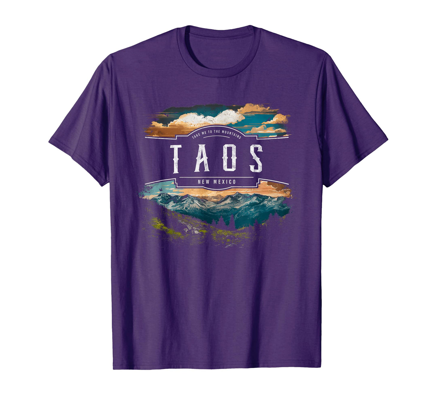 Taos Mountains New Mexico Hiking Outdoors Vintage T-Shirt