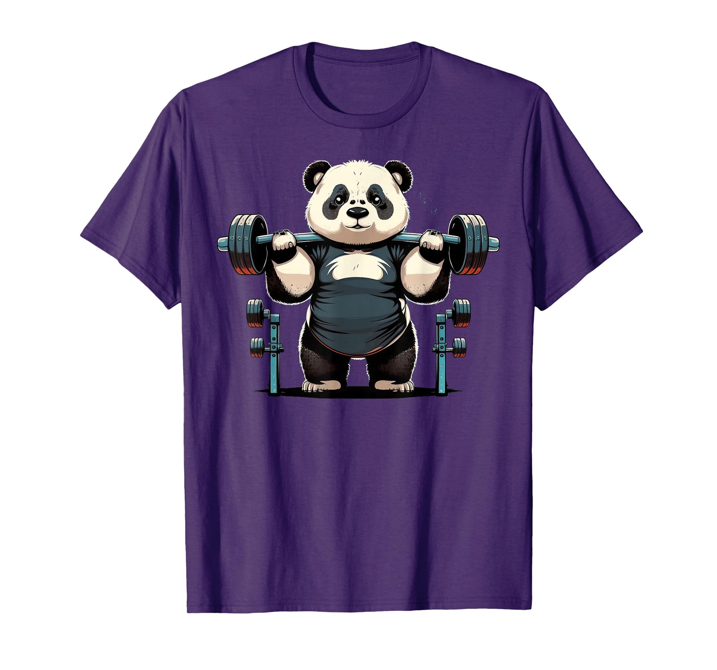 Panda Weightlifting Funny Fitness Gym Panda T-Shirt