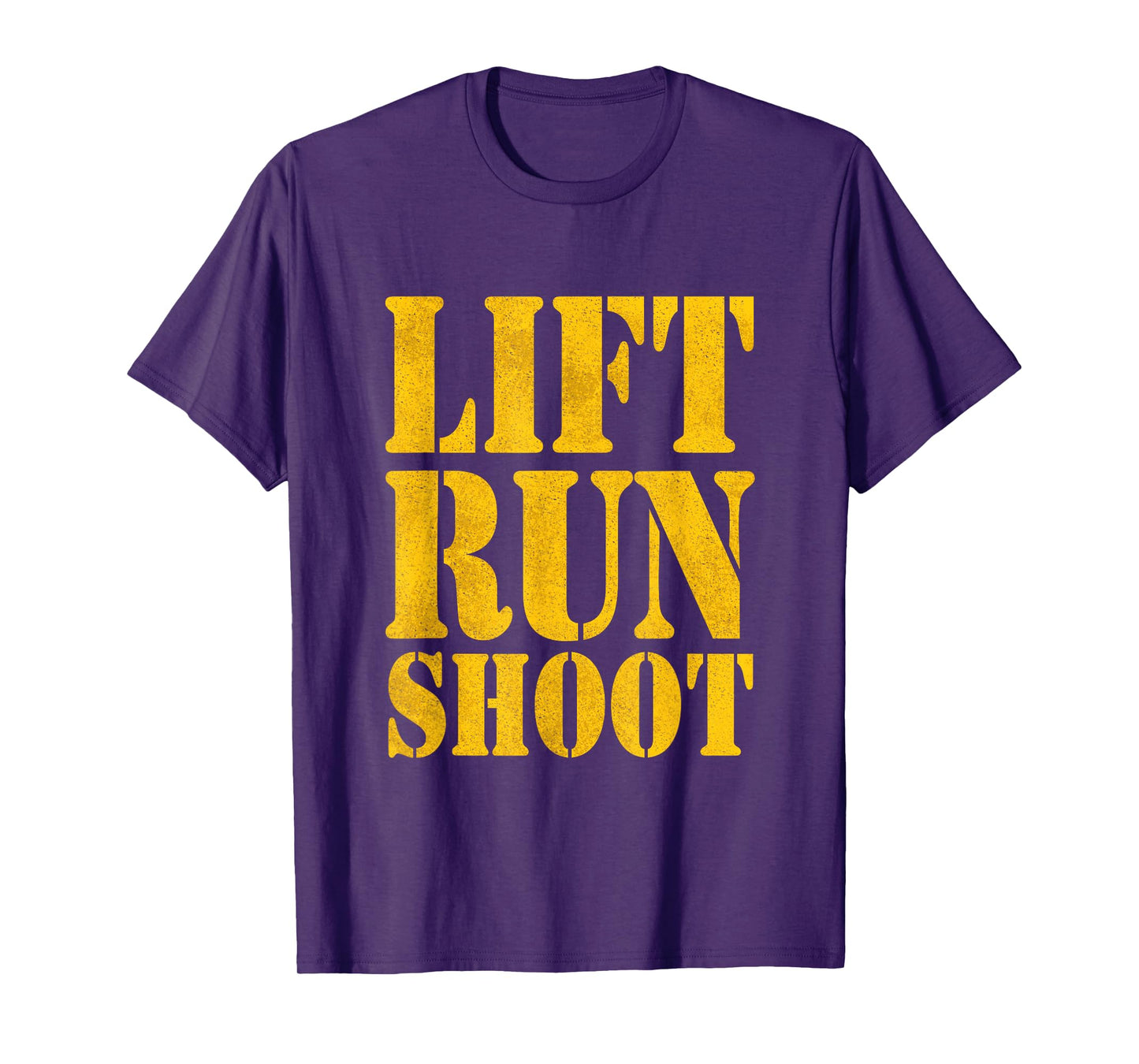 Lift Run Shoot Military Police Gym Day T-Shirt