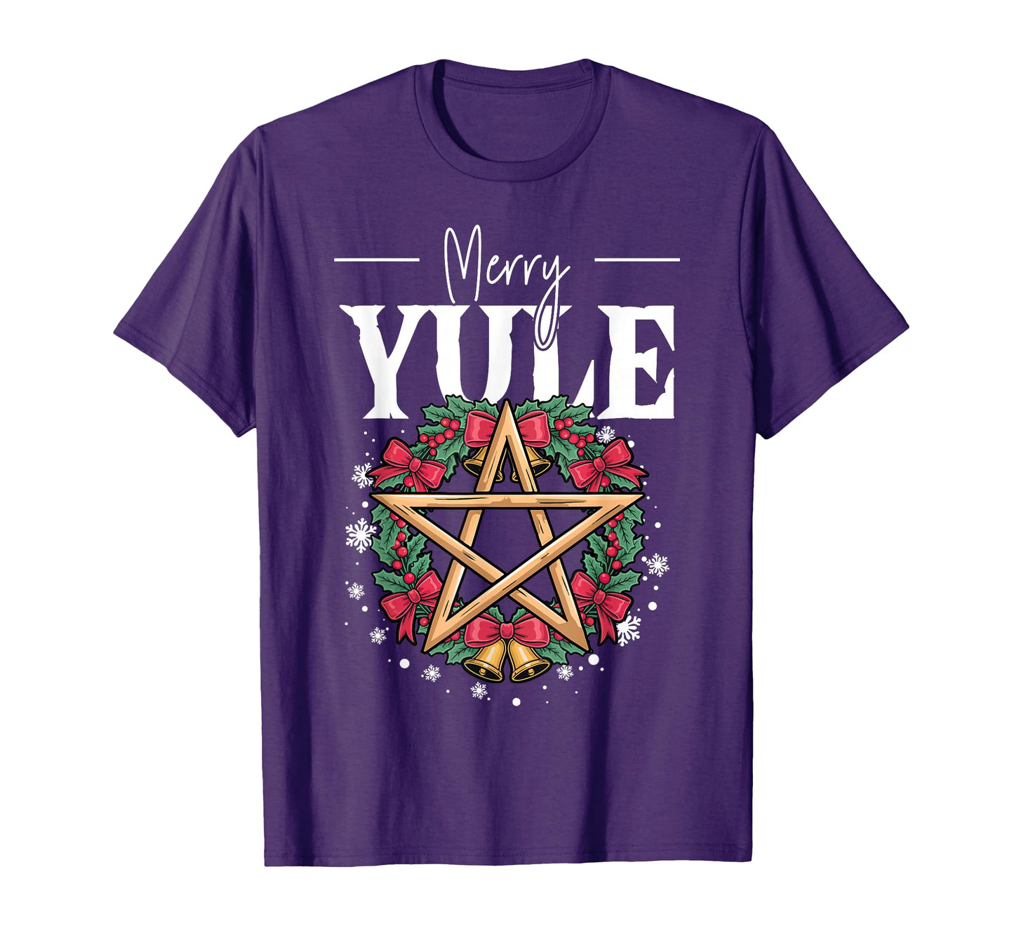 Merry Yule Yuletide Season Christmas Wicca Winter Solstice T-Shirt