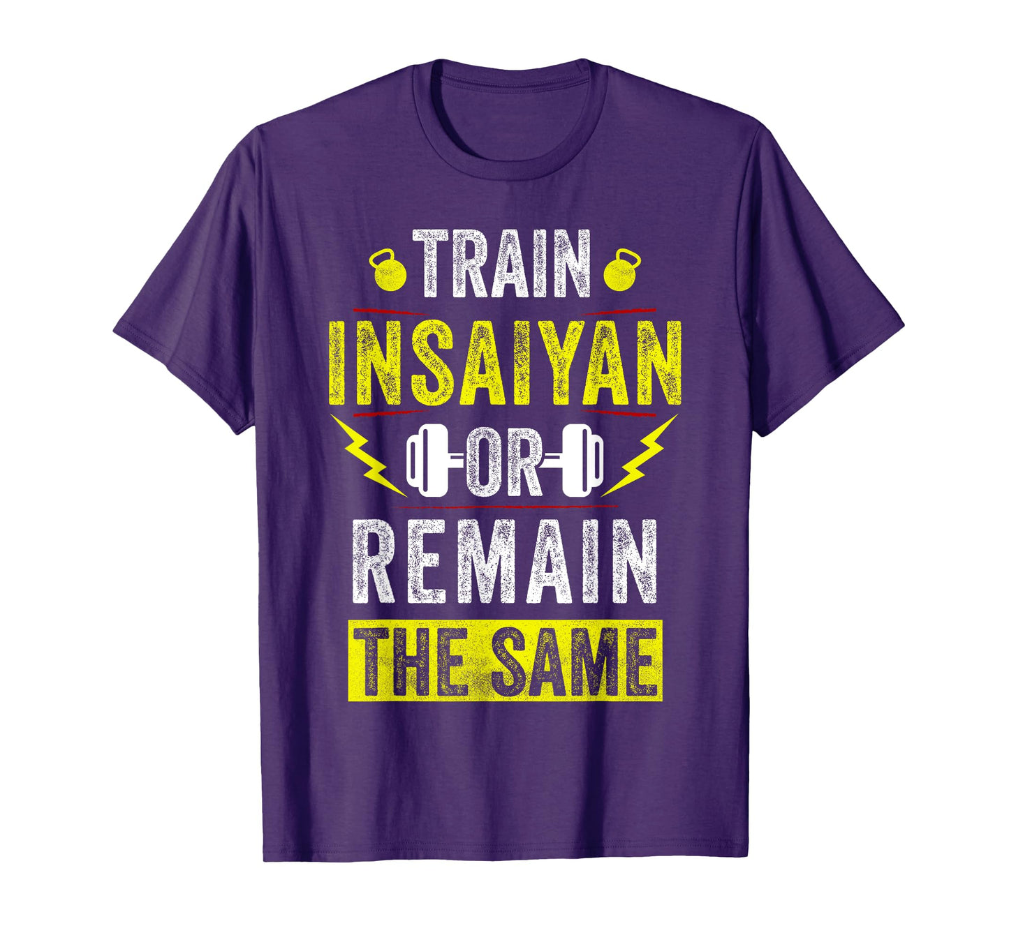 Train Insaiyan Workout Anime Tee Gym Awesome Gifts Idea Mens T-Shirt