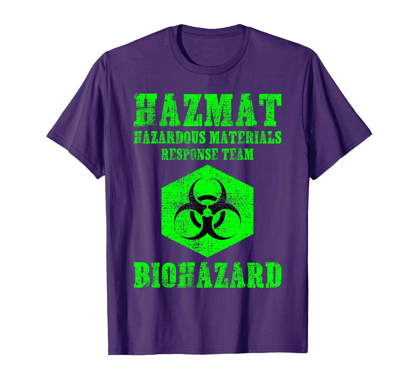 Hazardous Material Hazmat Response Team Grunge Biohazard T-Shirt