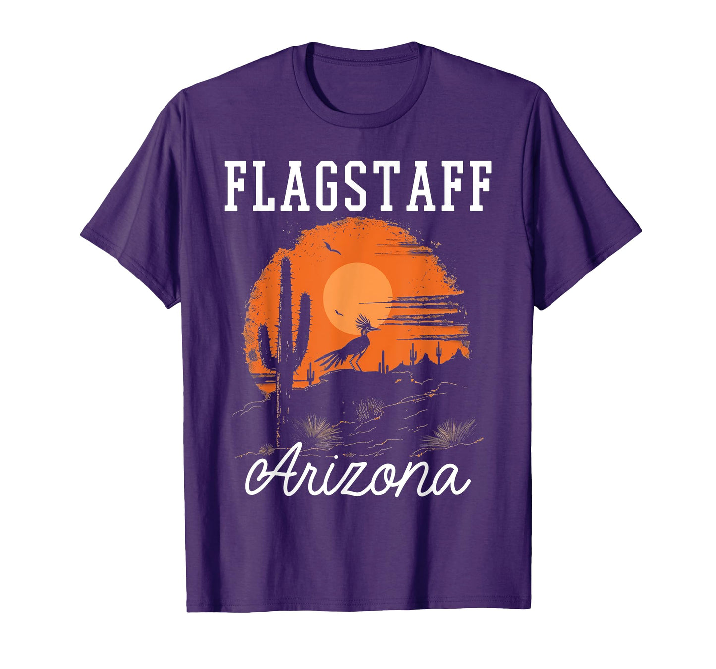 Flagstaff Arizona Roadrunner Desert Vibes Vintage T-Shirt