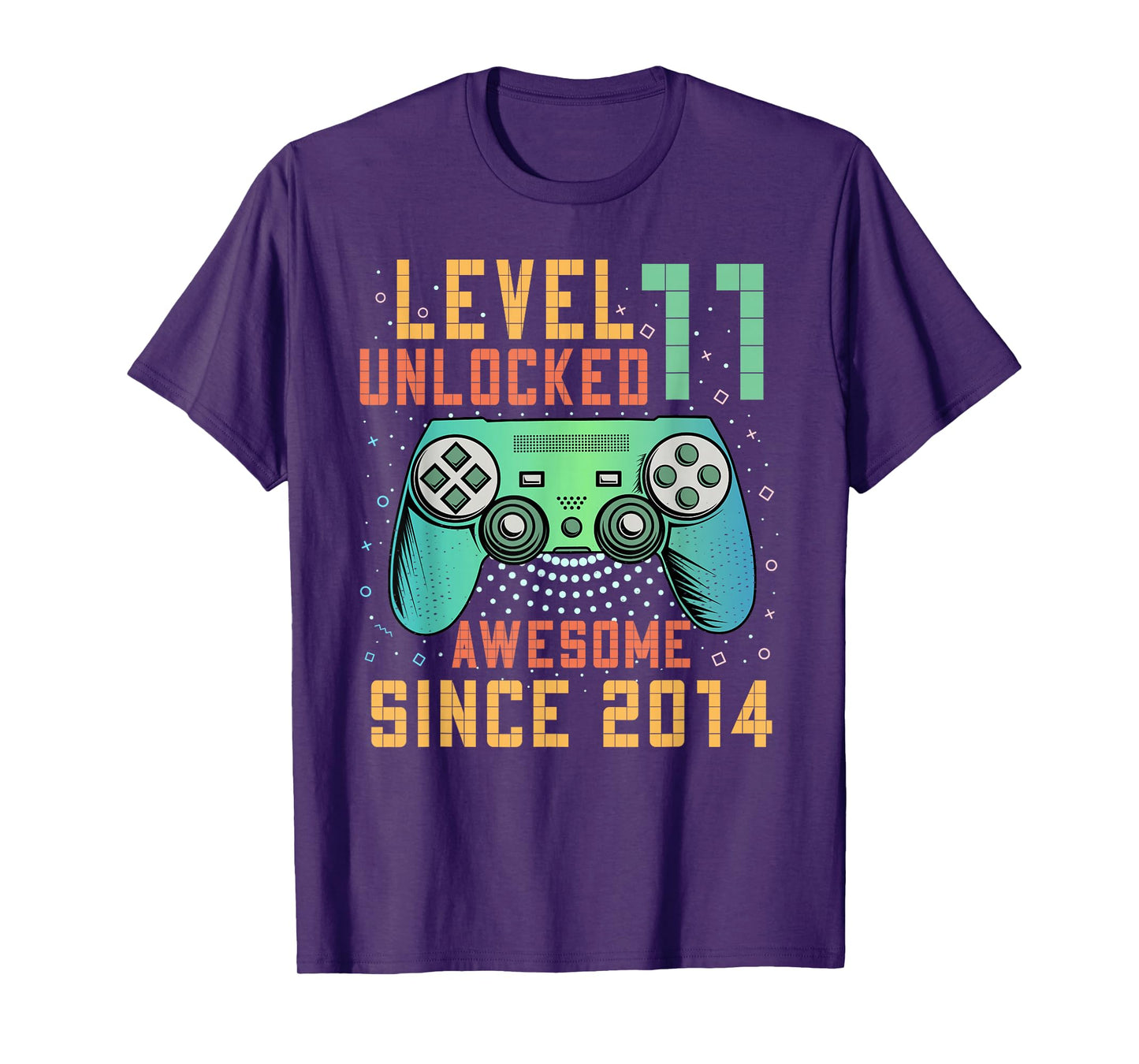 Level 11 Unlocked 11th Birthday 11 Year Old Boy Gifts Gaming T-Shirt