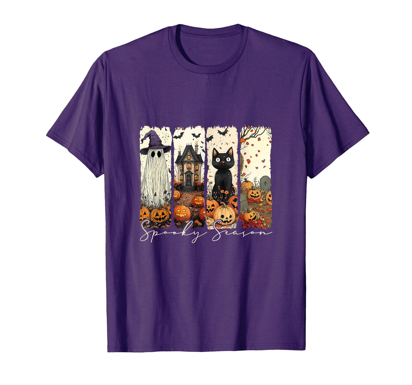 Vintage Halloween Horror Spooky Season T-Shirt