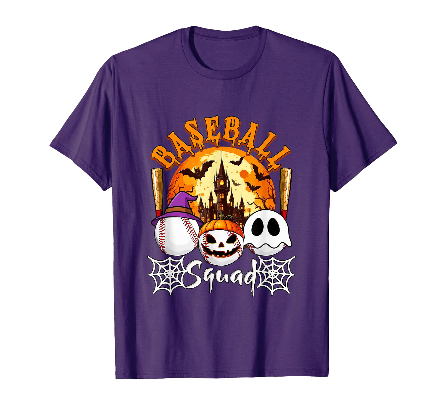 Baseball Squad Halloween Three Horror Balls Costume Player T-Shirt