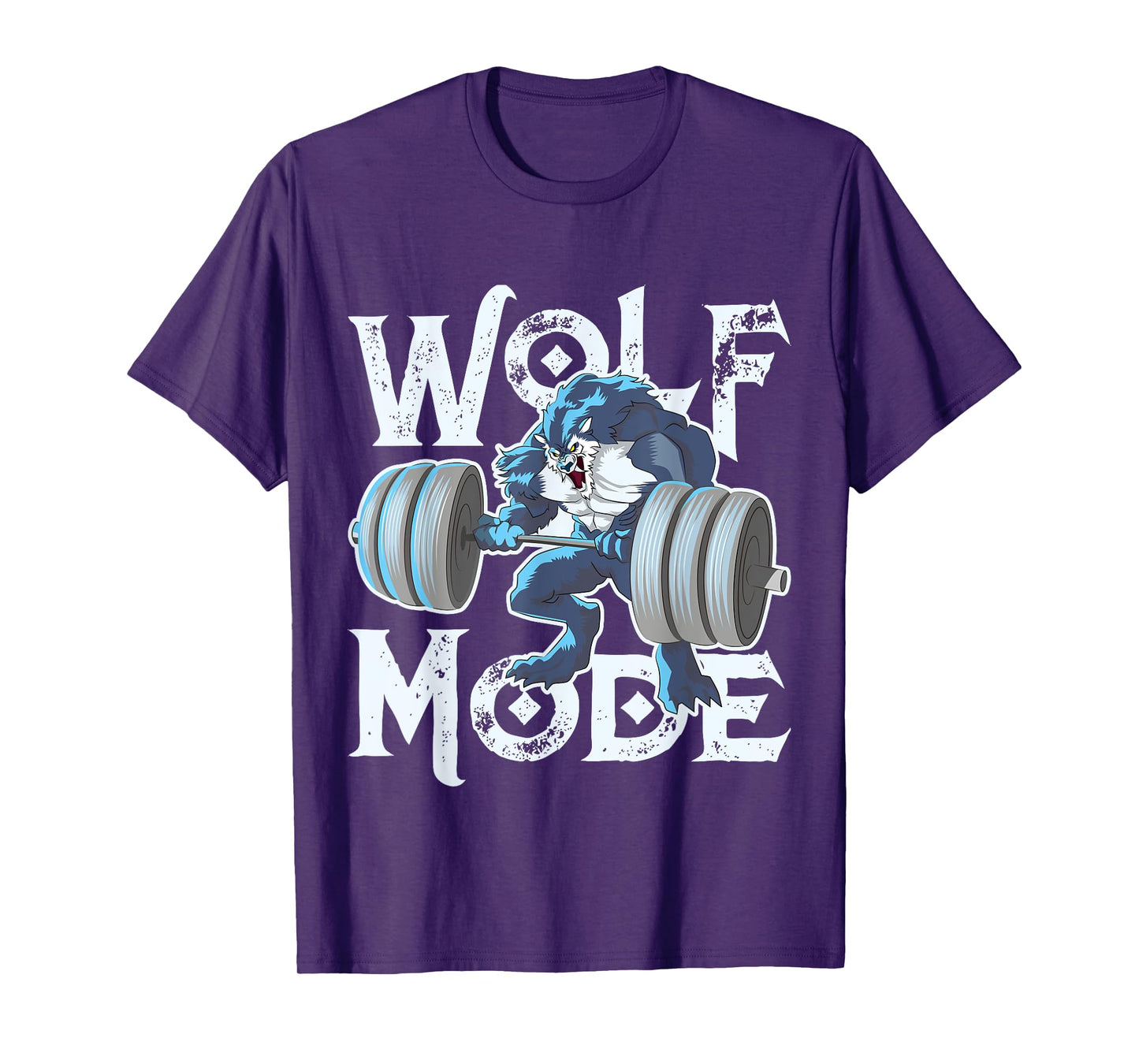 Wolf Mode Workout Lifting Weights Gym Beast Fitness Animal T-Shirt