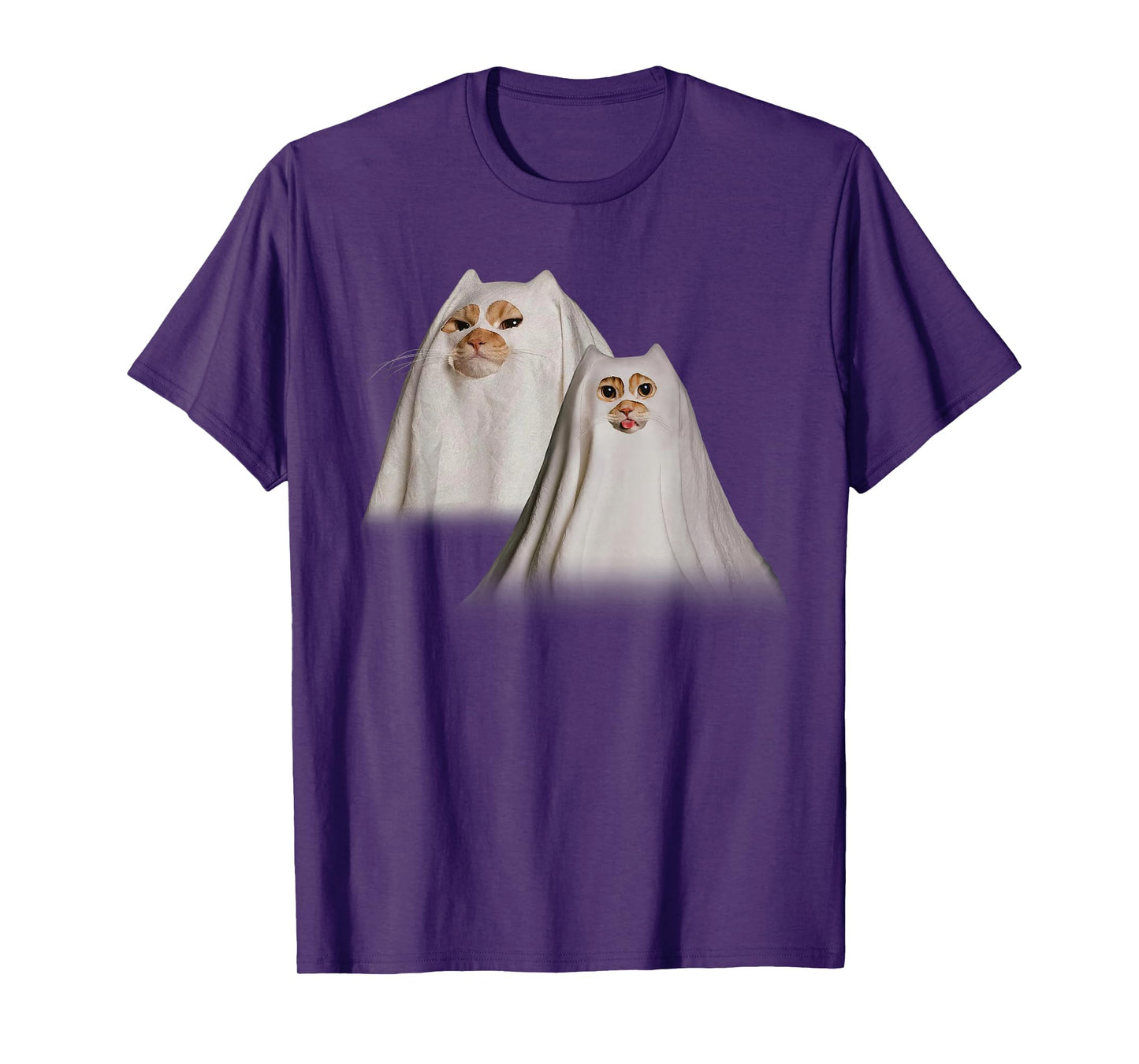 Cute Funny Cat Ghost Weird Kitten Cat Meme Halloween T-Shirt
