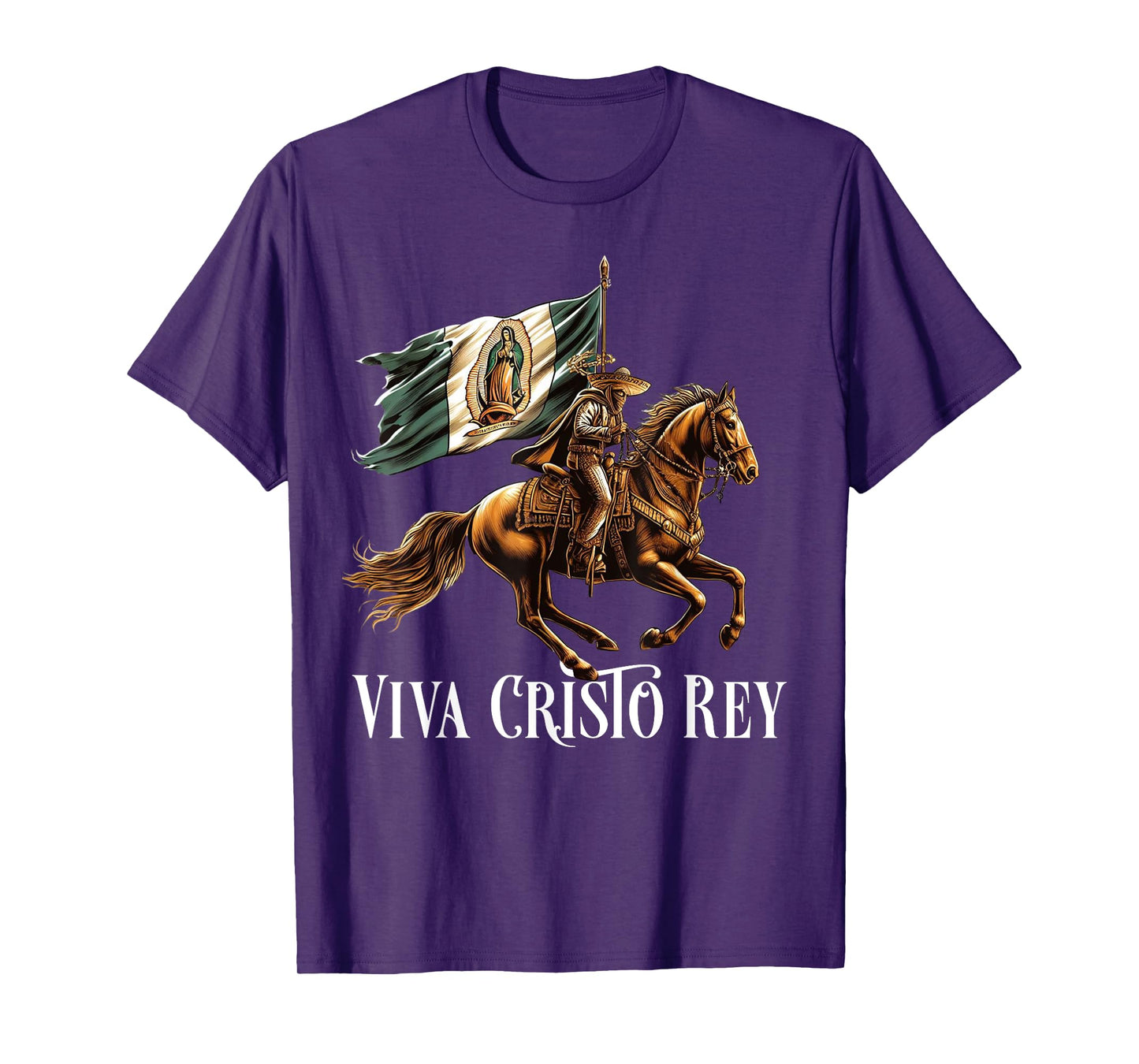 Viva Cristo Rey Guadalupe Catholic Cristeros T-Shirt