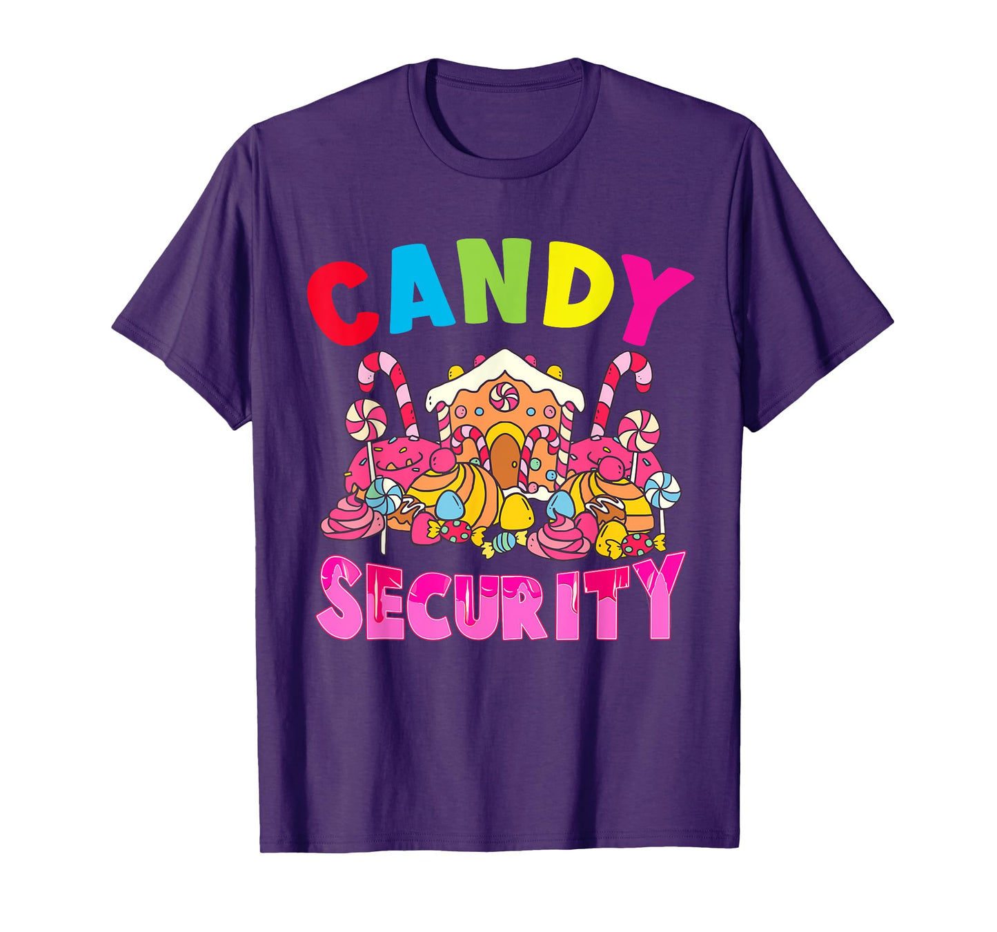 Candy Land Costumes Adult Candy Security Funny T-Shirt