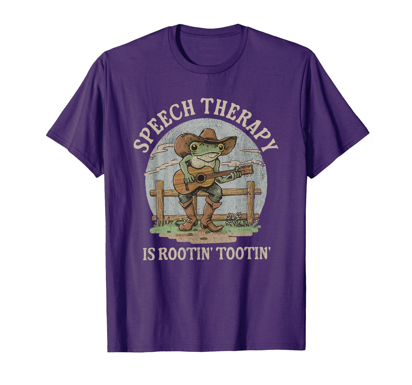 Speech Therapy Is Rootin Tootin Cute Western Frog SLP T-Shirt