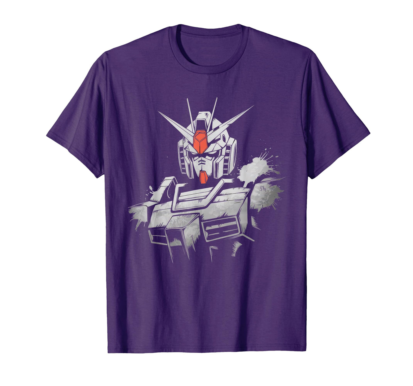 Mecha Tshirt Japanese Mecha Robot Head Anime Art Ukiyo-E T-Shirt