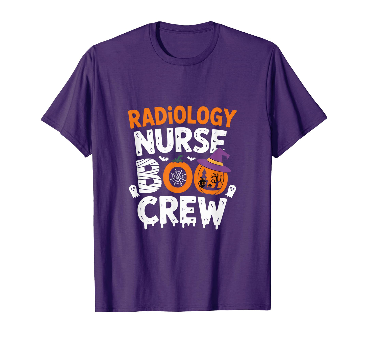 Radiology Nurse Boo Crew Funny Nurse Halloween Team Spirit T-Shirt