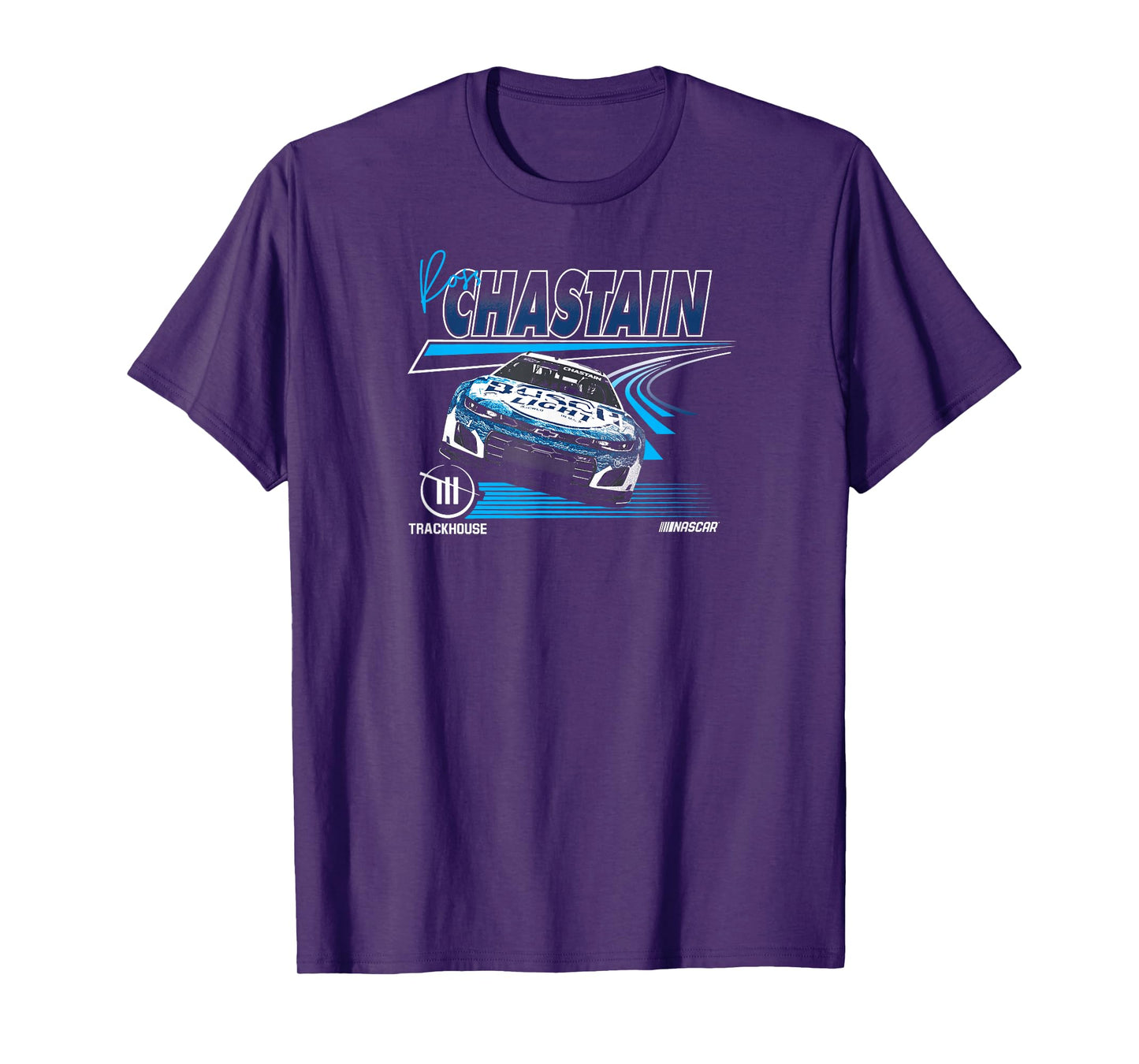NASCAR - Ross Chastain Trackhouse Race Lines Black T-Shirt