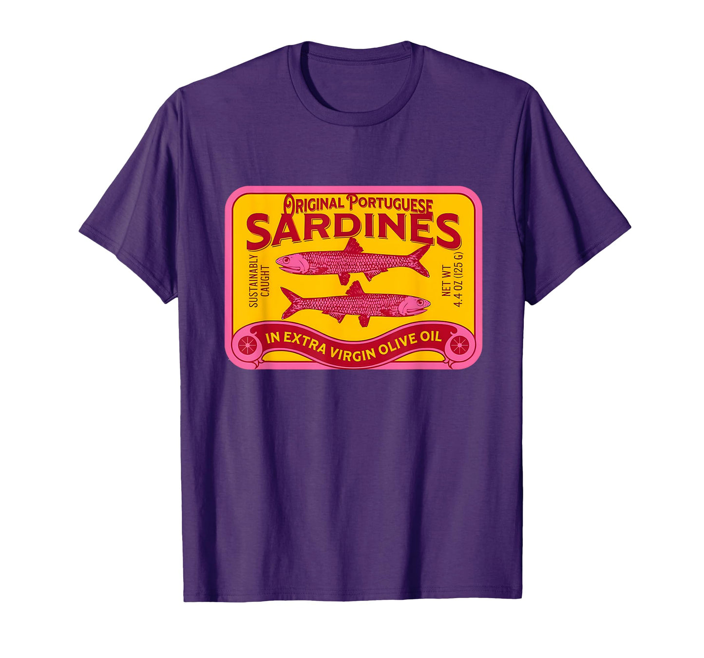 Retro Sardines Tinned Fisherman Portugal Coastal Aesthetic T-Shirt