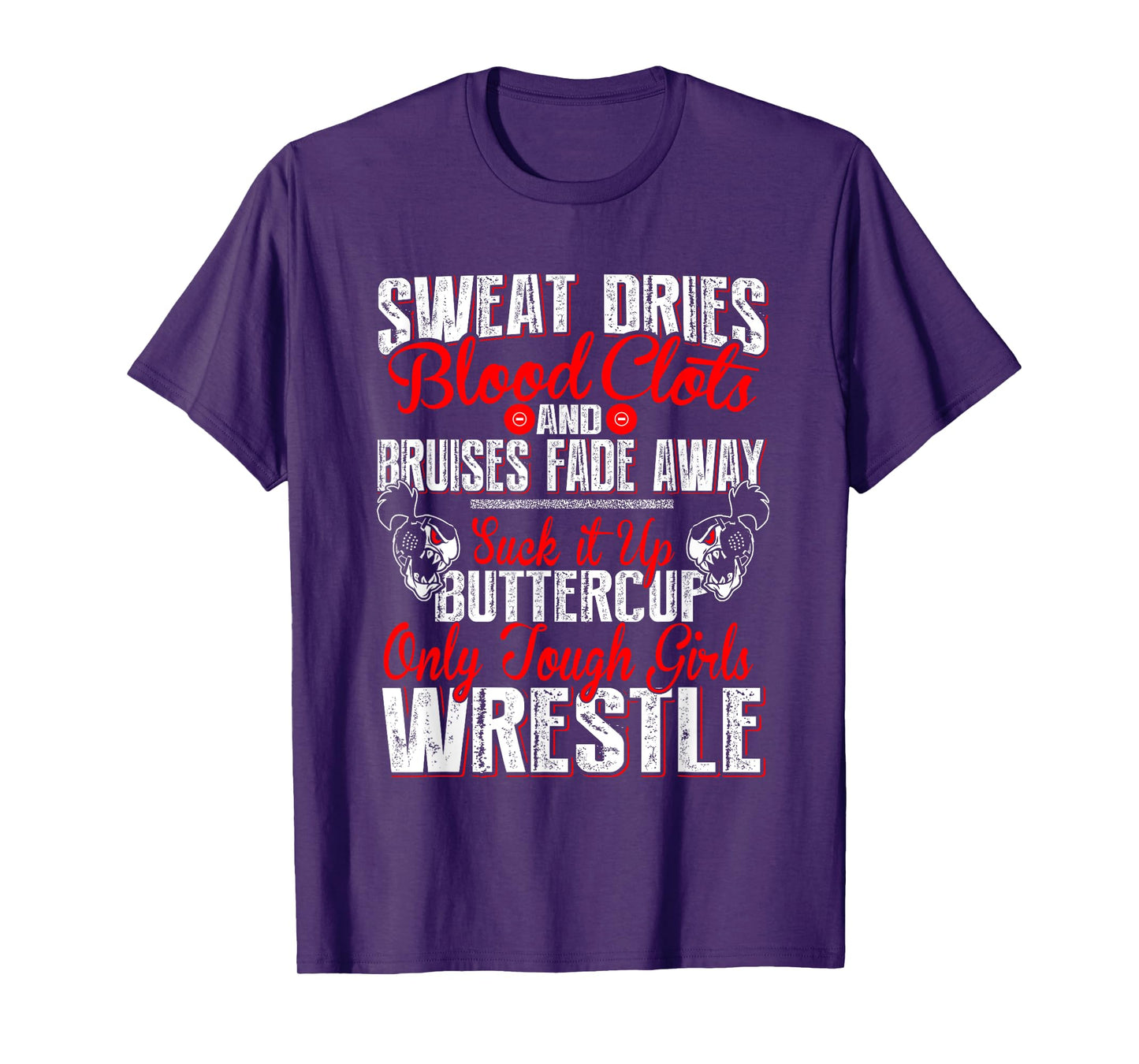 Girl's Wrestling Shirt - Only Tough Girls Wrestle T-Shirt