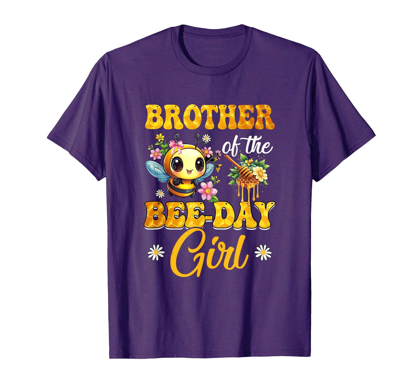 Brother Of The Birthday Girl Bee Family Birthday Party T-Shirt