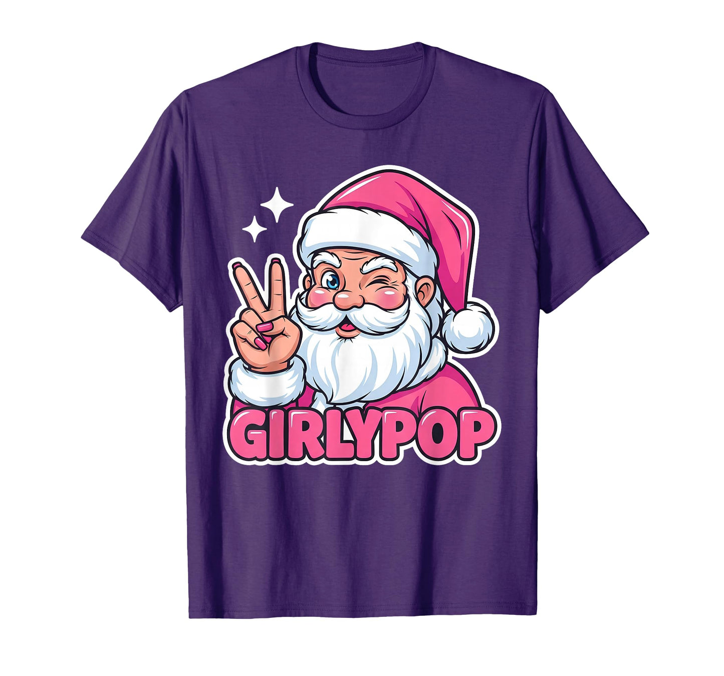 Santa Girly Pop, Trendy Slaying Queen Christmas T-Shirt