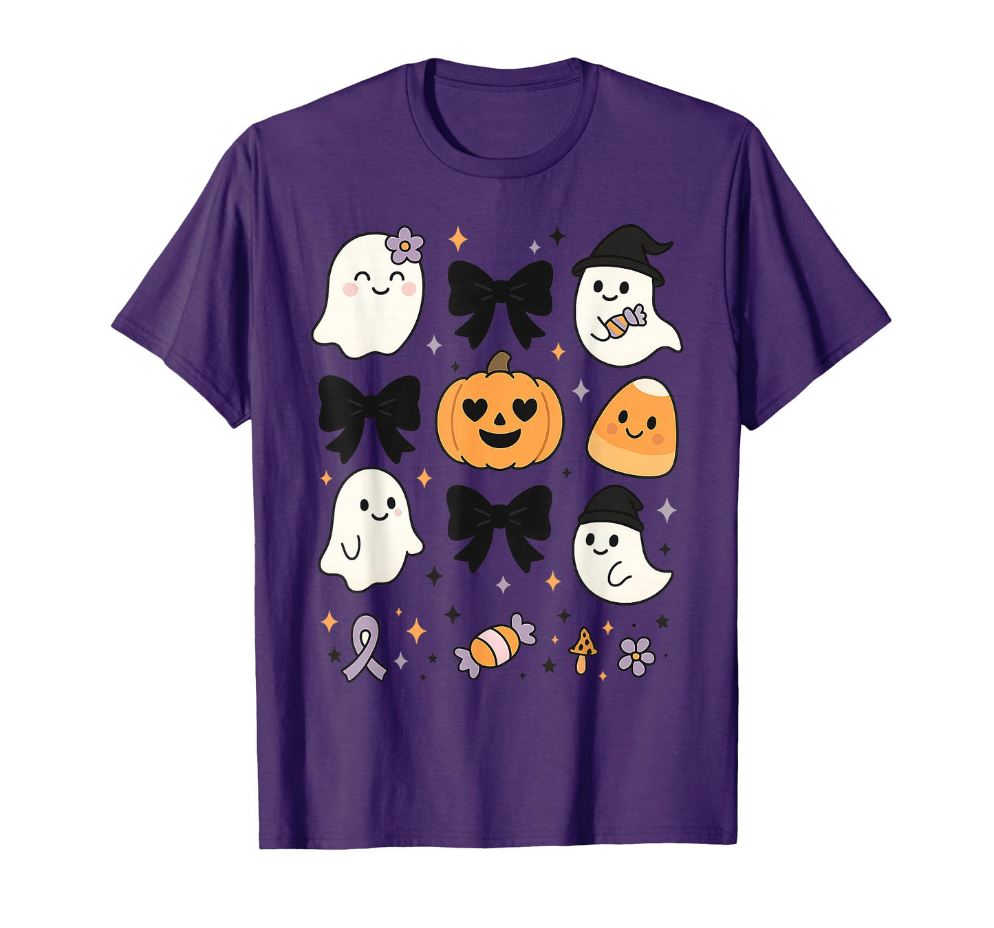 Cute Halloween Boo Ghost, Pumpkin, Witch Hat, Costume T-Shirt