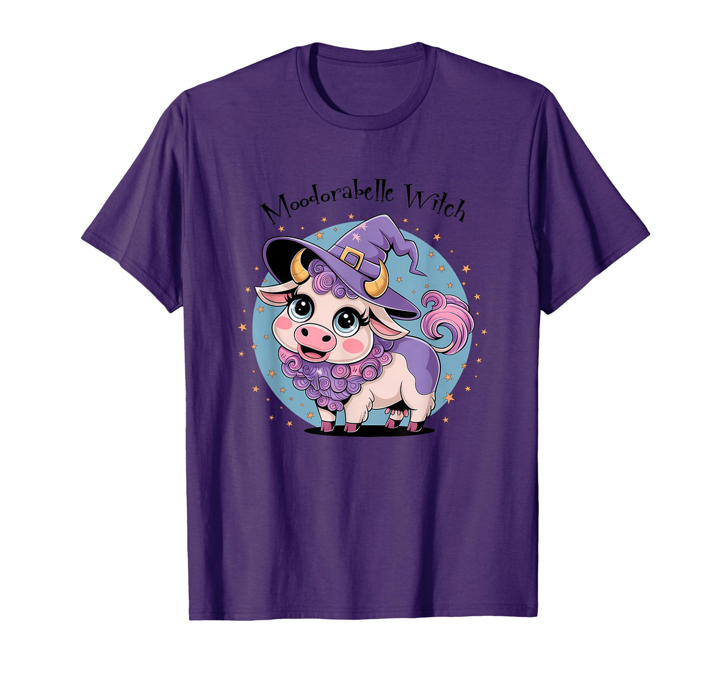 Hocus Pocus Cute Witch Cow T-Shirt