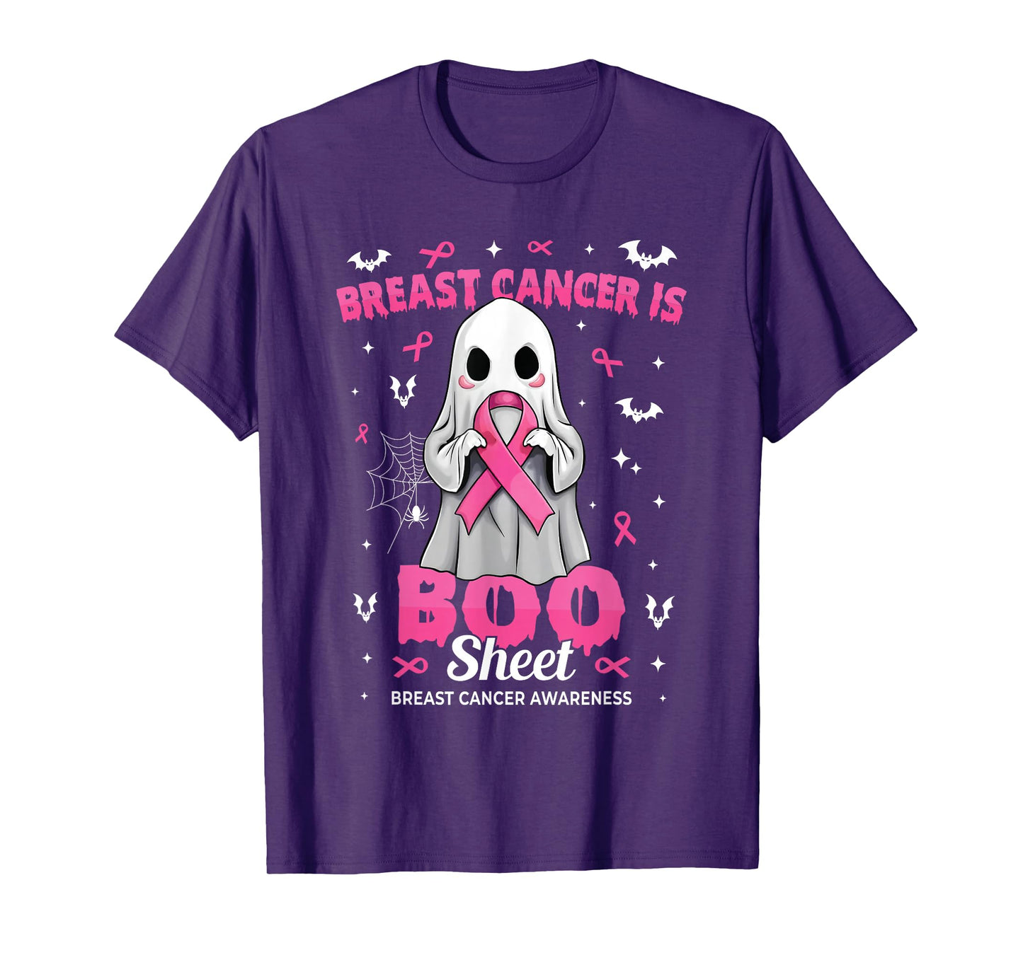 Breast Cancer is Boo Sheet Halloween Breast Cancer Ghost T-Shirt