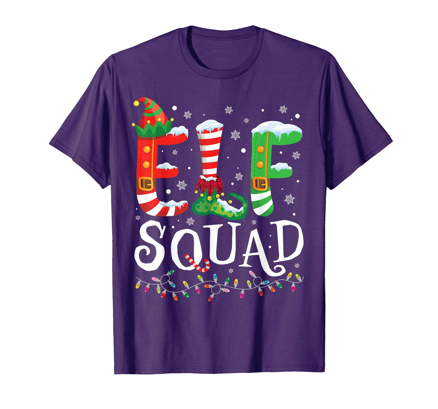Elf Squad Funny Christmas Family Pajamas T-Shirt